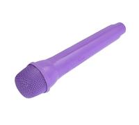 Simulation Microphone Fake Mic Prop 1:1 Scale Cosplay Accessory, for Stage Performance Speech Practice Photo Shoot (Light Purple)