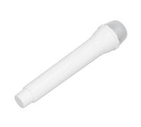 Simulation Microphone for Kids, Realistic Lightweight Prop Pretend Microphone Toy for Family Gatherings, Stage Performances, Birthday Celebrations, Made of ABS, 1 Piece (White)