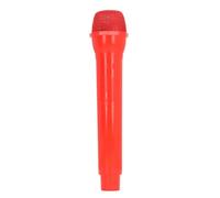 Simulation Microphone for Kids, Realistic Lightweight Prop Pretend Microphone Toy for Family Gatherings, Stage Performances, Birthday Celebrations, Made of ABS, 1 Piece (Red)