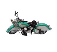 Simulation Miniature Alloy Motorbike 1:6 For Vintage Indian Motorcycle Diecast Alloy Model Vehicle Toys Classic Collection Display Decoration Toy Gifts Holiday Toy Collection(green)