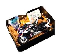 Simulation Miniature Alloy Motorbike 1:9 For Ducati V4S BMW S1000RR Model Alloy Motorcycle Computer Desktop Ornaments Display Collectible Vehicles Holiday Toy Collection(White)