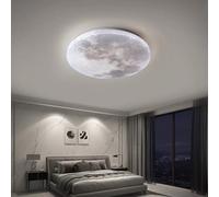 GUANSHAN Simulation Moon Chandeliers LED Moon Ceiling Light Ultra-Thin Round Ceiling Lamp Entrance Ceiling Light Wall Lighting Wall Lamp for Bedroom, Living Room, Boys Girls Bedroom