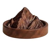 Simulation Mountain Shaped Fireless Scenery Aromatherapy Diffuser Wooden Essential Oil Diffuser Fragrance Diffuser for Desk Office Home Ornament