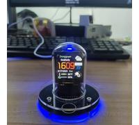 Simulation Nixie Tube Clock, Smart WIFI Weather Station Clock DisplayAnimations Electronic Album Display, For Home Bedroom Desk Decoration