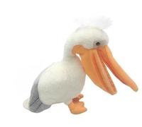 Simulation Pelican Plush Toy Rare Bird Animal Doll Soft And Cute 's Early Education Gift Home Decoration