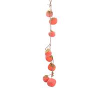 Simulation Persimmon Fruit,Artificial Persimmon with Frost Fruit Branch,Lifelike Artificial Fruits Pendant for Home Decoration