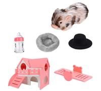 Simulation Piggy Figurine for Pretend Play with Interactive SeeSaw Function Children ' s Stress Relief Playset