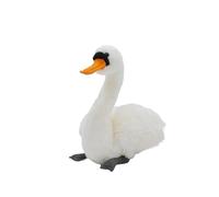 Simulation PP Cotton Animal Mute Swan White Plush Toy Soft And Cute 's Early Education Gift Home Decoration