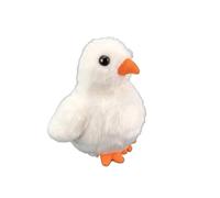 Simulation PP Cotton Little Yellow Chicken Duck Plush Toy Soft And Cute 's Early Education Gift Home Decoration(Chick(White))