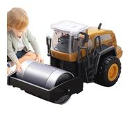 Simulation Road Roller Toy - Alloy Construction Vehicle Model, Mini Engineering Planer Truck with Realistic Details | Creative Site Play Set for Kids Boys Girls Birthday
