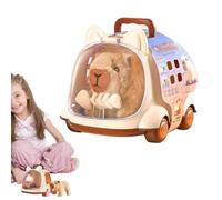 Simulation Robot Pet - 20x24x19.5cm Electric Animal Toy, Interactive Pet Learning Toy, Robot Animal Companion, Dog Rabbit Cat Pretend Play Set With Feeding Bottle | Pets Learning Toys,for Traveling