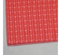 Simulation Roof Tiles, G Scale 1:25 PVC Sheet for Sand Table Architecture DIY, Red 20x29.5cm