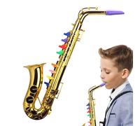 Simulation Saxophone Trumpet Toy - Small Musical Instrument , Educational Music Toy , Cute Realistic Sound Saxophone For Children Girls Family Early Learning Play Entertainment Gift