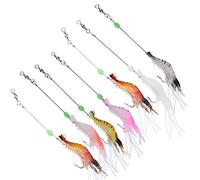 Simulation Shrimp Lure Bait, Artificial Shrimp Lure Bait Artificial Shrimp Lure Bait 7PCS High Simulation Soft Luminous Fishing Tackle Fishing Tackle with Hook