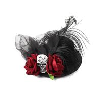 Simulation Skeleton Hairpin Fashionable Crows Skull Hair Clip New Headdress For Halloween Masquerades And Role Playing
