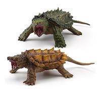 Simulation Snapping Turtle Model 2pcs Realistic Sea Turtle Figurine Miniature Animals Figure for Home Decoration