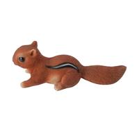 Simulation Squirrel Figurine - 8x2.5x2.7" Lightweight, Heavy Duty Material, Small Wildlife Props | Inner Balcony Terrace Bookcase Cloak Living Room Bedroom Colleagues Friends Gift