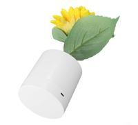 Simulation Sunflower LED Night Light, Rechargeable and Adjustable Brightness, Energy Saving, Safe for Kids and Adds Warmth to Any Space (1-headed)