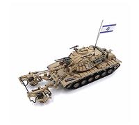 Simulation Tank Model, Armored Fighting Vehicle Decoration Israel M60A1 Minesweeper Tank 1/72 Replica Collection Souvenir Military Enthusiast Gifts