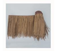 Simulation Thatch Roll Artificial Thatch Hot Melt Palm Thatch Roof Plastic Fake Straw Fireproof and Flame Retardant for Tiki Bar Garden House Pavilion Decoration(Yellow a,0.5x1m/1.64X3.28ft)