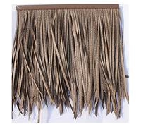 Simulation Thatch Tile Flame Retardant Carpet Type Plastic Grass Fake Straw Gazebo Wooden House Farmhous Imitation Plastic Decorative Straw(Yellow4,20pcs)