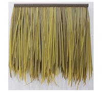 Simulation Thatch Tile Flame Retardant Carpet Type Plastic Grass Fake Straw Gazebo Wooden House Farmhouse Simulated Stubble Faux Fur Straw(Yellow1,20pcs)