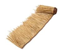 Simulation Thatch Tile Palm Thatch Roll Grass 0.5x1m/pcs - Scenic Pavilion Decoration Straw Fake Grass Thatch Roll PE Plastic, Can Be Cropped(Yellow c,0.5x15m/1.64X49.2ft)