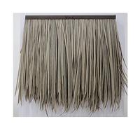 Simulation Thatch Tile PE Material Roofing Plastic Straw Artificial Turf Fake Thatch Farmhouse Wooden House Gazebo Wooden House Pavilion Decoration(Yellow d,8pcs)
