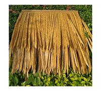 Simulation Thatch Tile Roof Plastic Fur Grass Artificial Straw Fake Thatch Farm Winery Wooden House Gazebo Decoration Straw Fake Grass Thatch Roll(Yellow b,20pcs)