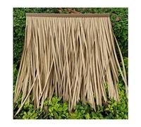 Simulation Thatch Tile Roof Plastic Fur Grass Artificial Straw Fake Thatch Farm Winery Wooden House Gazebo Decoration Straw Fake Grass Thatch Roll(Yellow a,15pcs)