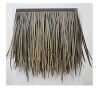 Simulation Thatch Tile Roof Plastic Fur Grass Artificial Straw PVC Fake Thatch Farm Winery Wooden House Gazebo for Hawaiian Feel Bar Seaside Man-Made Thatch(Yellow c,6pcs)