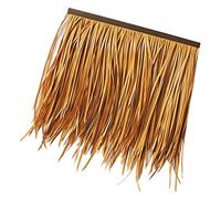 Simulation Thatch Tiles, Roofing Plastic Straw Artificial Straw Fake Thatch Farmhouse Log Cabin Gazebo Decoration Palm Grass Thatch Roll(Yellow e,8pcs)