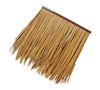 Simulation Thatch Tiles, Roofing Plastic Straw Artificial Straw Fake Thatch Farmhouse Log Cabin Gazebo Decoration Palm Grass Thatch Roll(Yellow d,8pcs)