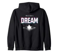 Simulation Theory, Pixel Art Glitchy Reality Design Zip Hoodie