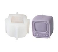 Simulation TV Candle Mould for Making Candle Soap Fondant Decorations Silicone Mould Chocolate Baking DIY Crafts