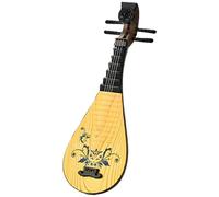 Simulation Ukulele Toy For Kids - Early Learning Music Guitar With 4 Adjustable Strings - Preschool Educational Instrument For - Develops Rhythm And Motor Skills - Dark Brown Finish - Safe Ma