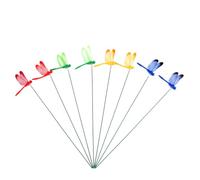 Simulation Wire Decoration Garden Dragonfly 50pcs Stake Pvc and Iron