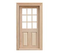 Simulation Wooden Door Model Figure Miniature Furniture 1/12 Doll House Accessory for Craft Model Project Setting Props Simulation Wooden Door Model Figure Miniature Furniture