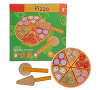 Simulation Wooden Pizza Toy, Kitchen Vegetable Pretend Play Educational Toys Pizza Cutting Toy Birthday for Boys and Girls (#1)
