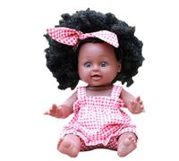Simulationspuppe - Schwarze afrikanische | Simulationspuppe | Realistische afrikanische schwarze Reborn-Puppen | Weiche Puppen, die echt aussehen, waschbar, Rollenspiel für Kinder und Mädchen