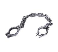 Simulative Handcuffs Halloween Props Prisoner Chain Wrist Shackles Funny Toys for Halloween Party&Home Decor Prison Handcuffs Props 1 Pack