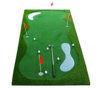 Simulator Training Mat,Golf Putting Mats Indoor Golf Putting Practicing Putter Simulator Training Mat for Indoor Practice, Large Putting Surface for Drills and Simulation Use(1m*3m)