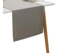 Simurq Light Grey Table Runner with Lotus Effect | Solid Color Dining Table Runner in Modern Style Decoration | Water-Repellent & Washable & Easycare Table Runners (Light Grey, 30x120 cm/ca.12x47 in)