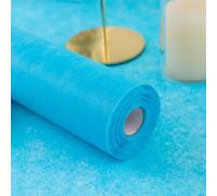 Simurq Modern Table Decoration - Disposable Table Runner Roll, Blue (Aqua Blue, 30 cm x 25 m)