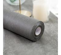 Simurq Non-Woven Table Runner - Modern Decoration for Birthday & Wedding - Disposable Roll - Grey Anthracite (30 cm x 25 m)