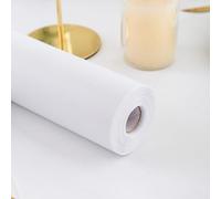 Simurq Non-Woven Table Runner - Modern Decoration for Birthday & Wedding - Disposable Roll (White, 30 cm x 25 m)