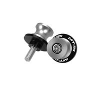 SiMuRYP Motorcycle Rear Stand Swing Arm Spool For MT125 MT-125 2015-2023 2017 2018 2019 2020 2021 6MM MOtorcycle CNC Swingarm Spools Stand Screws Slider Bobbins(6MM-Silver)