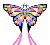 Simxkai Butterfly Kite for Kids & Adults, Easy to Fly Big Kite for Beginners, Line Handle Included