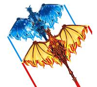 Simxkai Dragon Kite for Kids Ages 8-12 and Adults - Easy to Fly for Beginners, Large Single Line for Beach
