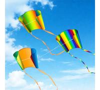 Simxkai pocket kite, easy to fly for kids, girls, boys, adults 3D 3 set (flash&eurora&block)